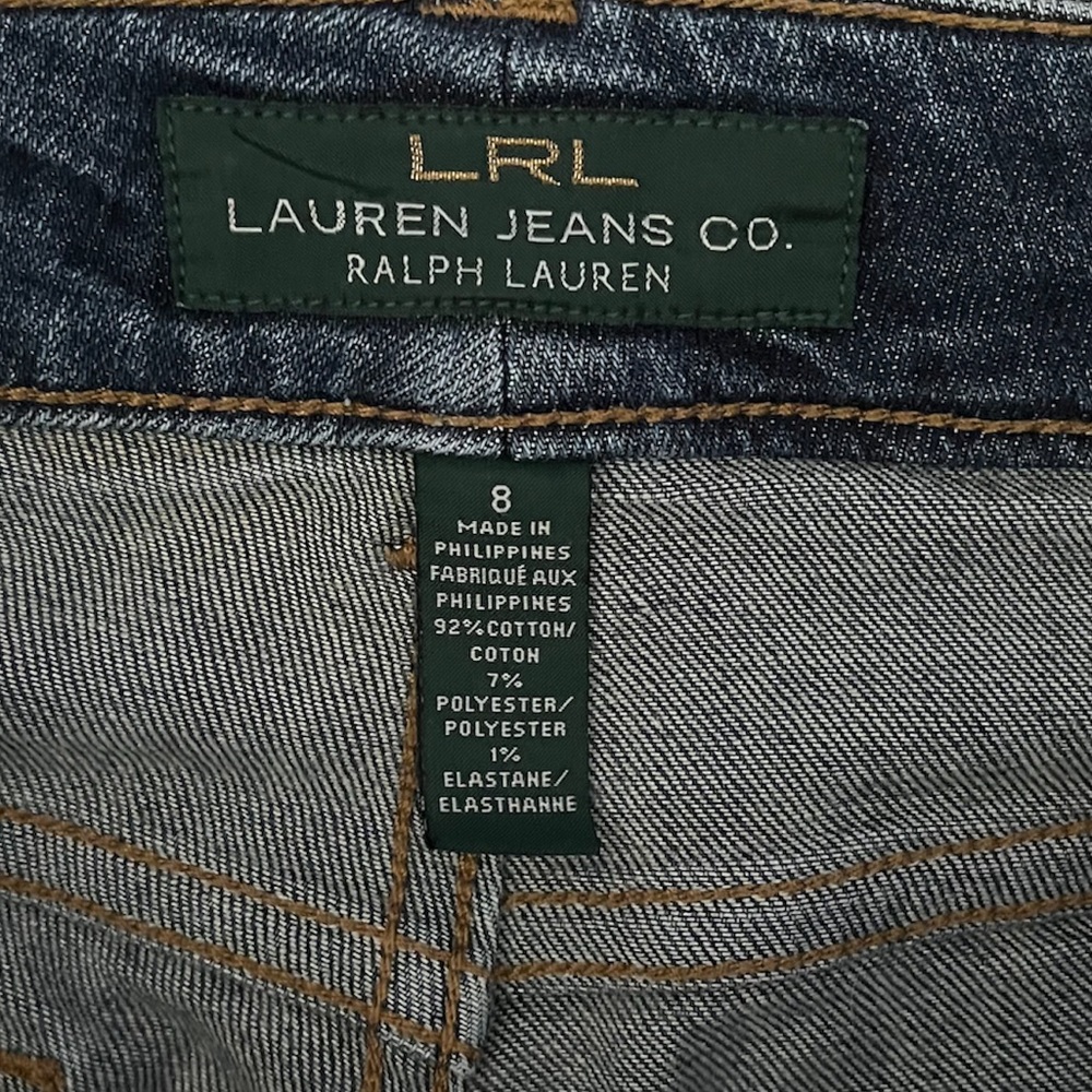 Lauren Ralph Lauren Heritage Jeans Straight Leg Size 8 Medium Wash - Picture 3 of 9